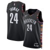Maillot Homme Brooklyn Nets Cam Thomas 2025-26 Nike City Edition Noir Swingman